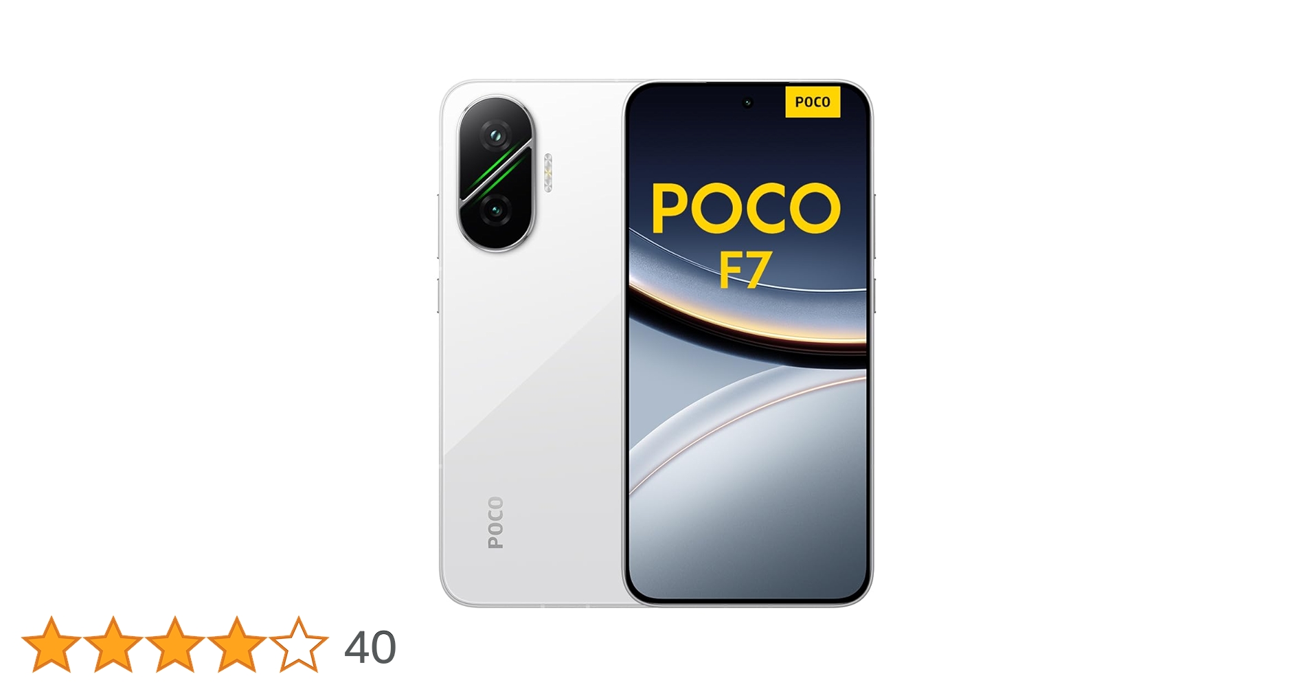 POCO F7 Smartphone, 12+512GB, White, Flagship Snapdragon® 8s Gen 4